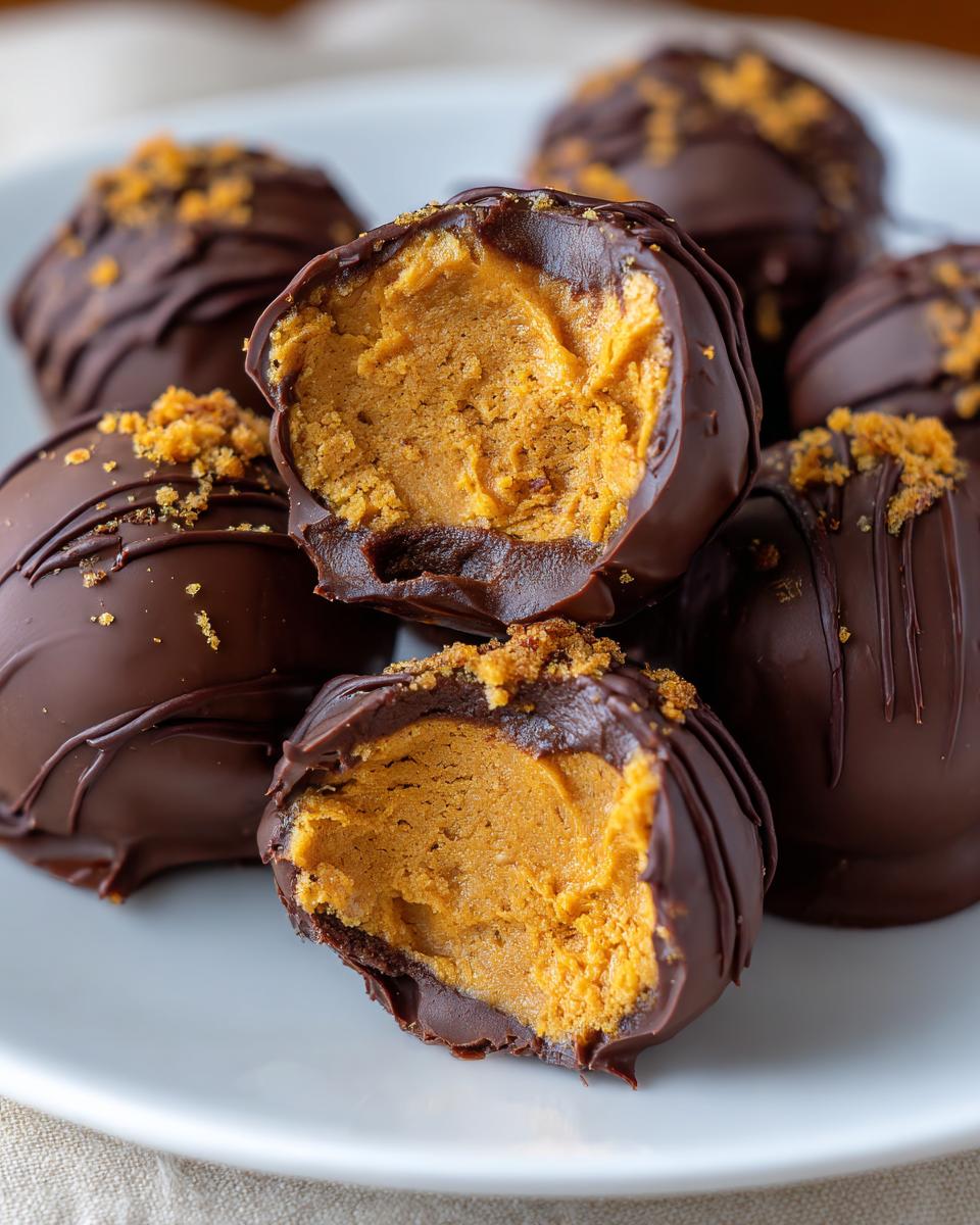Pumpkin Cheesecake Truffles - detail 2