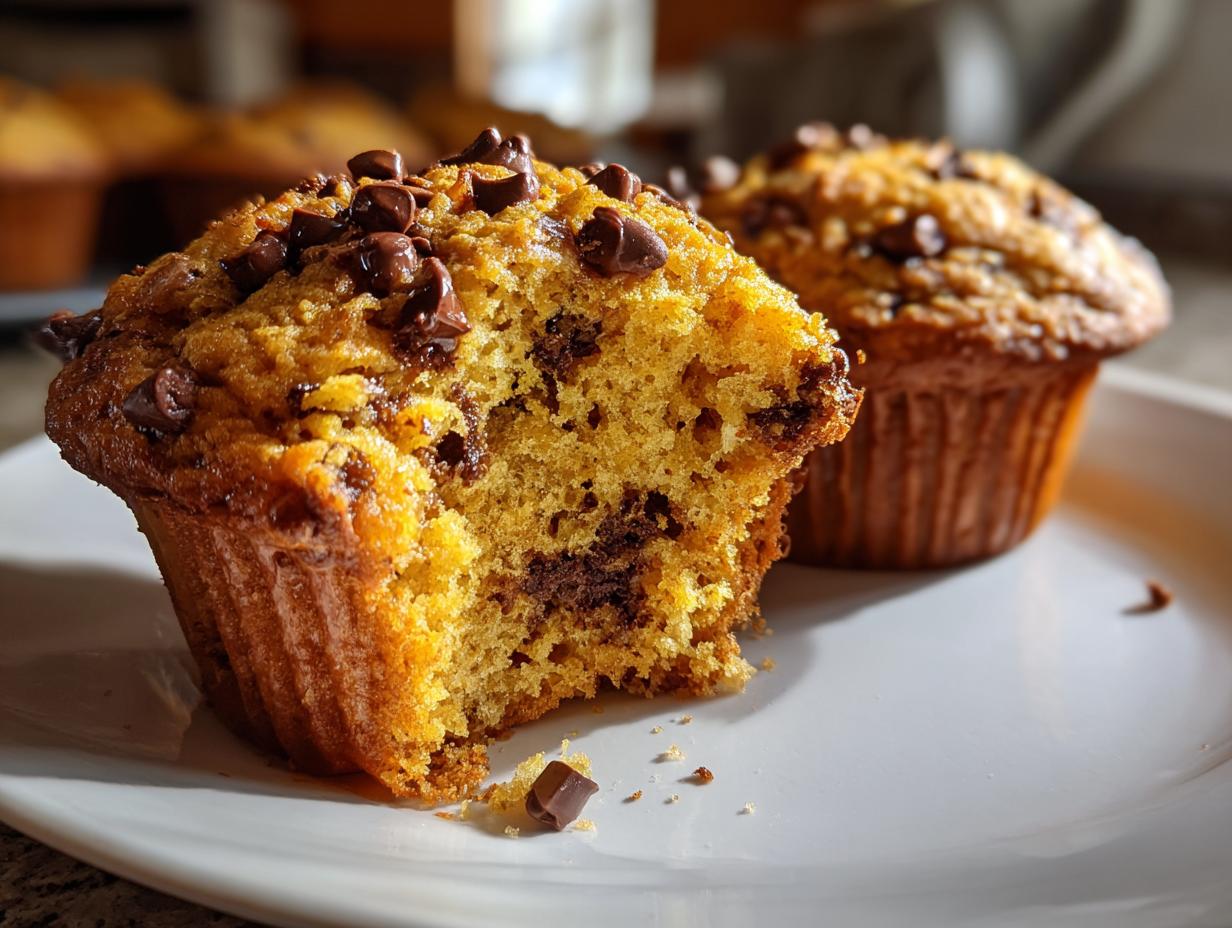 Pumpkin Chocolate Chip Muffins