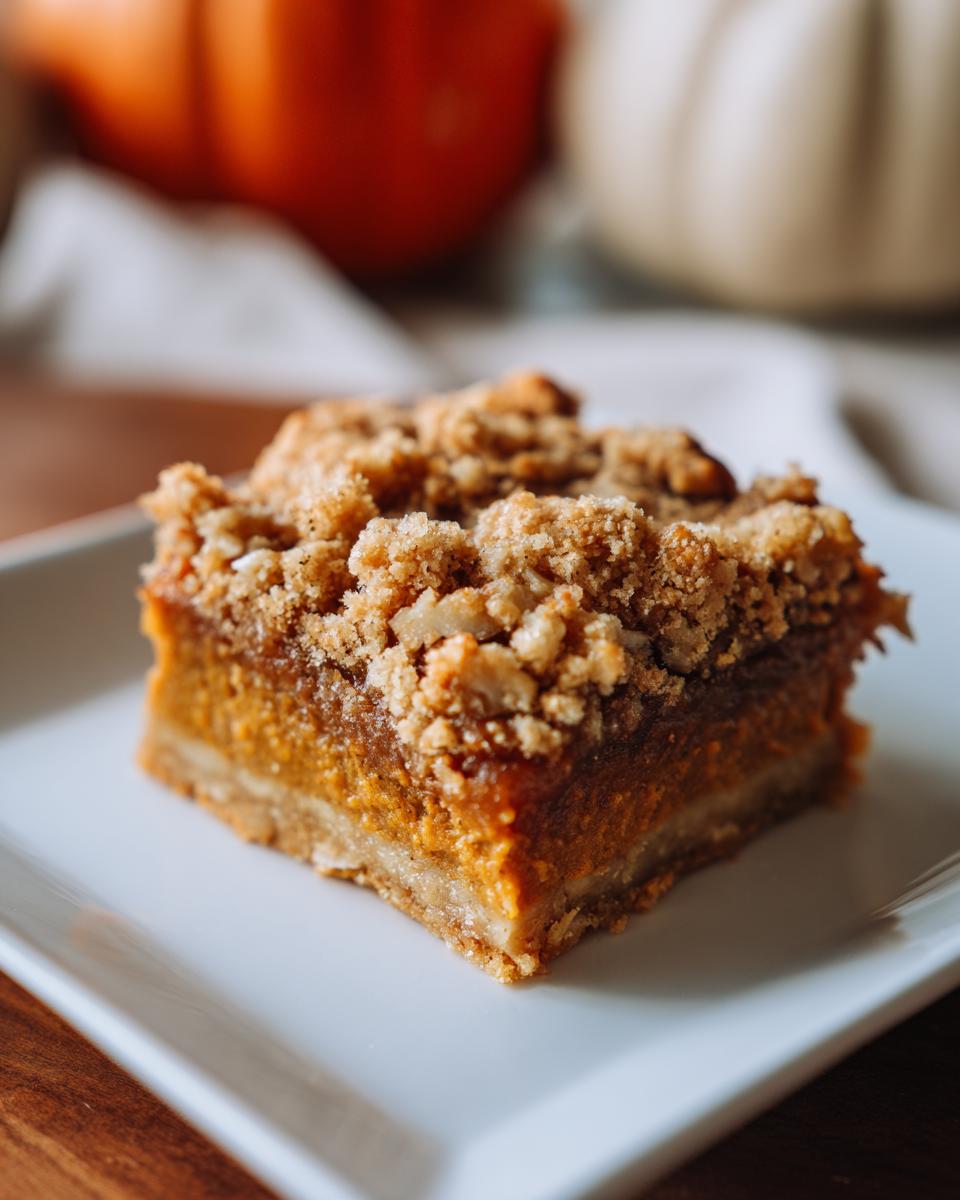 Pumpkin Crunch Hawaiian-style pumpkin dump cake inverted bar - detail 2