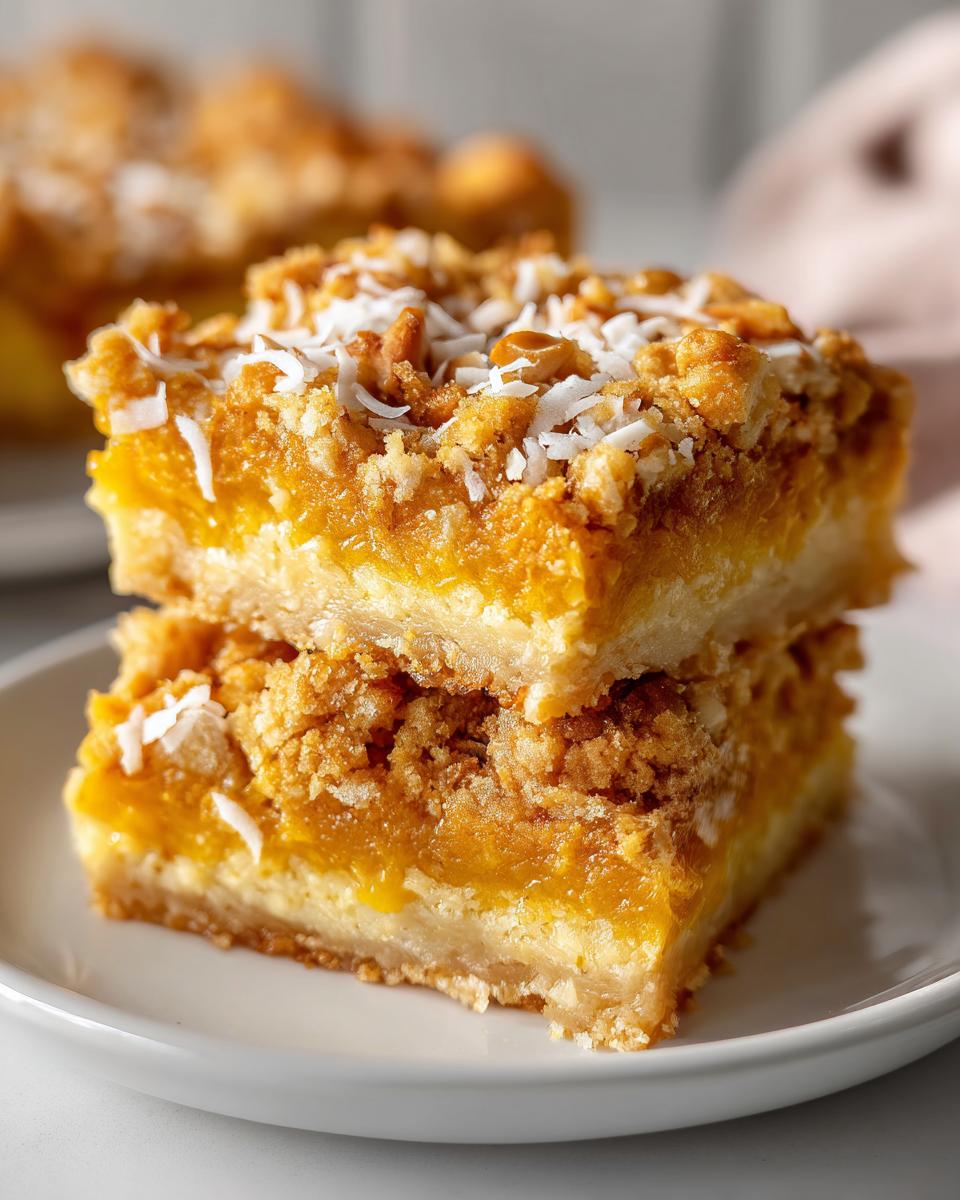 Pumpkin Crunch Hawaiian-style pumpkin dump cake inverted bar - detail 4