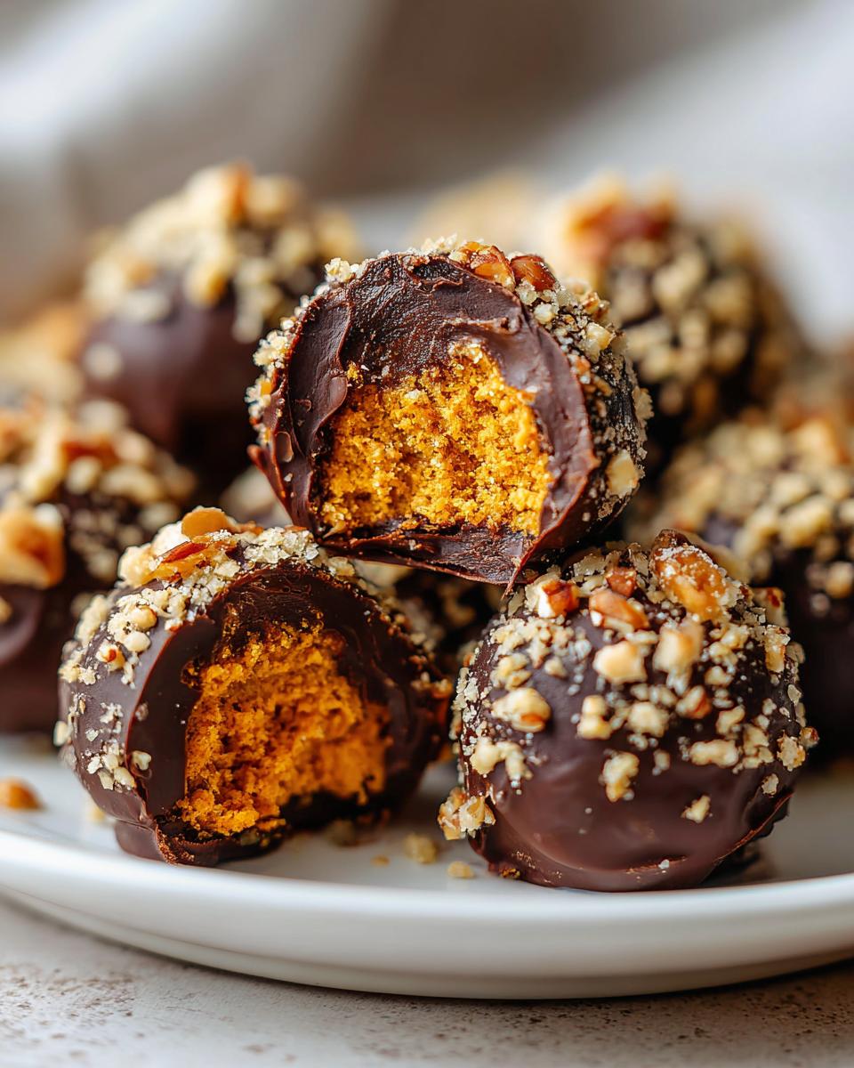 15-Minute Pumpkin Pecan Truffles: Irresistible No-Bake Bliss 6 Pumpkin Pecan Truffles - detail 2