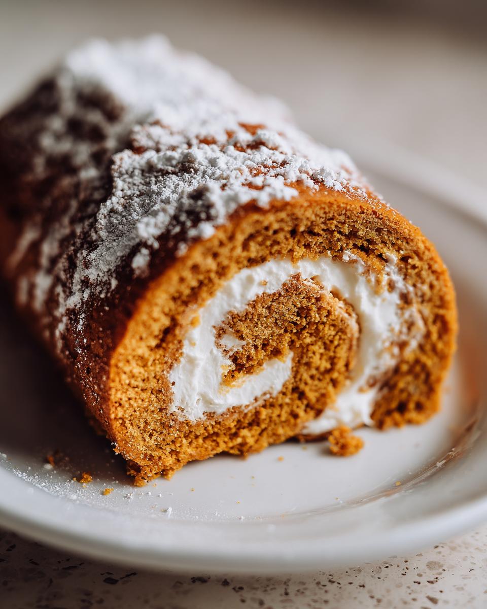 Pumpkin Roll Cake - detail 1