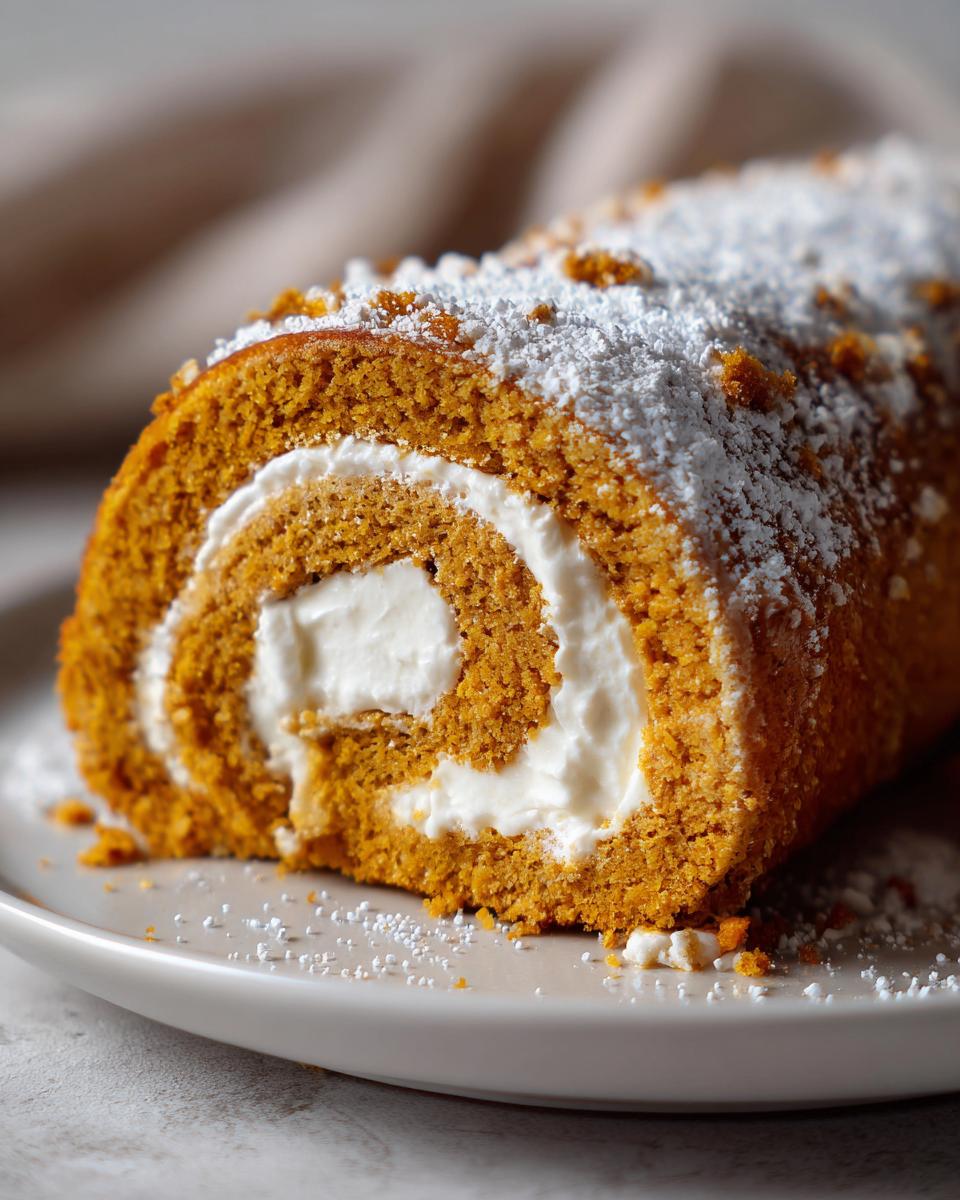 Pumpkin Roll Cake - detail 2