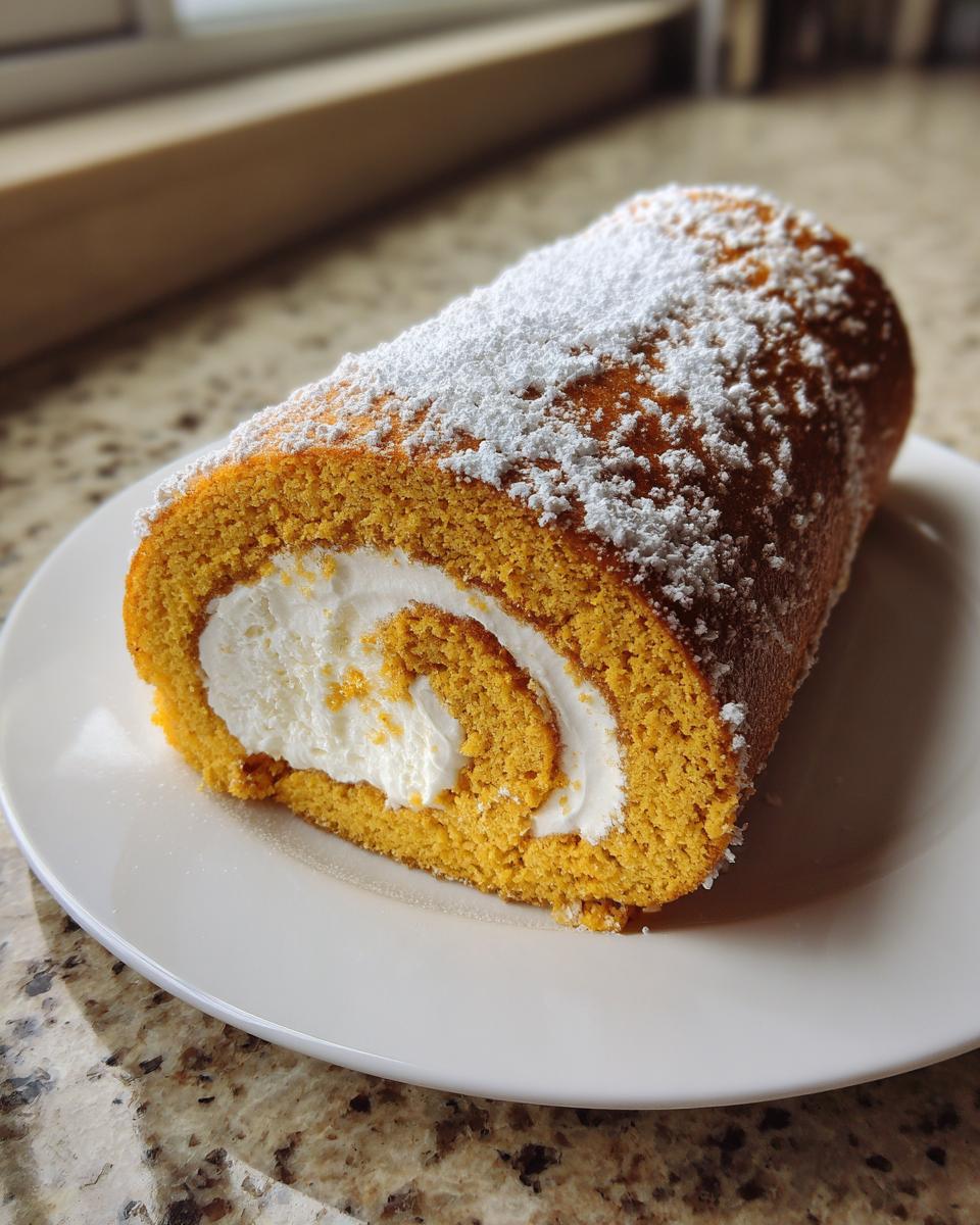 Pumpkin Roll Cake - detail 3
