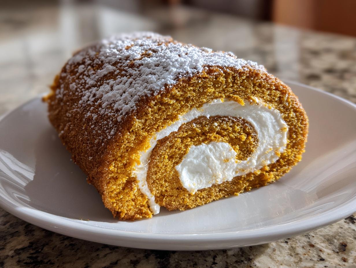 Pumpkin Roll Cake