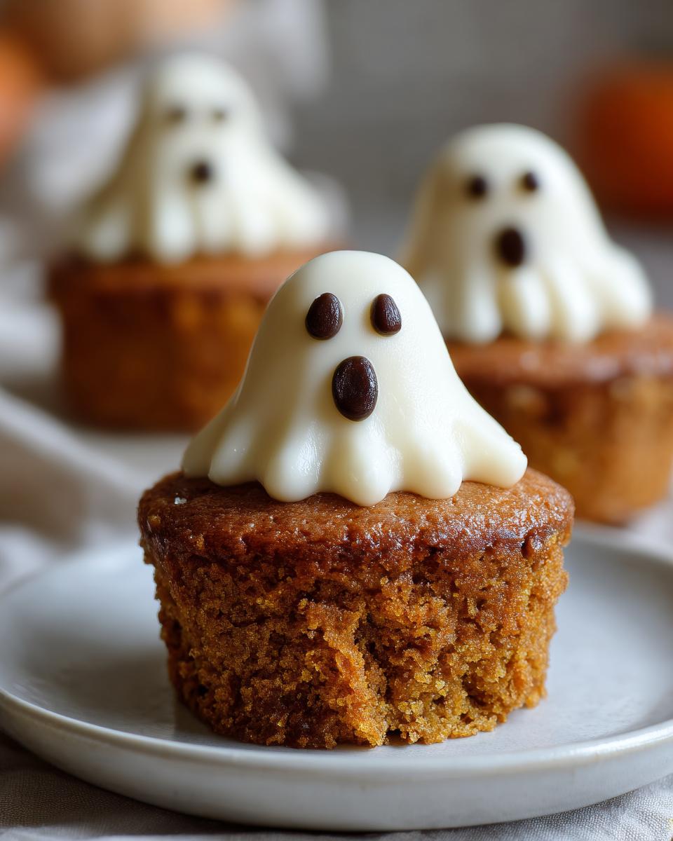 Pumpkin Spice Ghost Cupcakes - detail 3