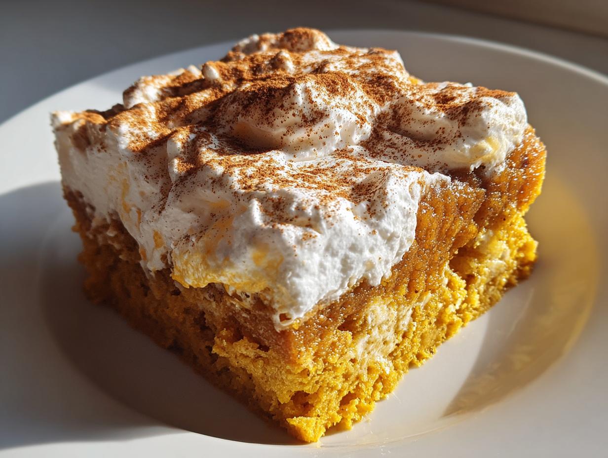 Pumpkin Spice Poke Cake