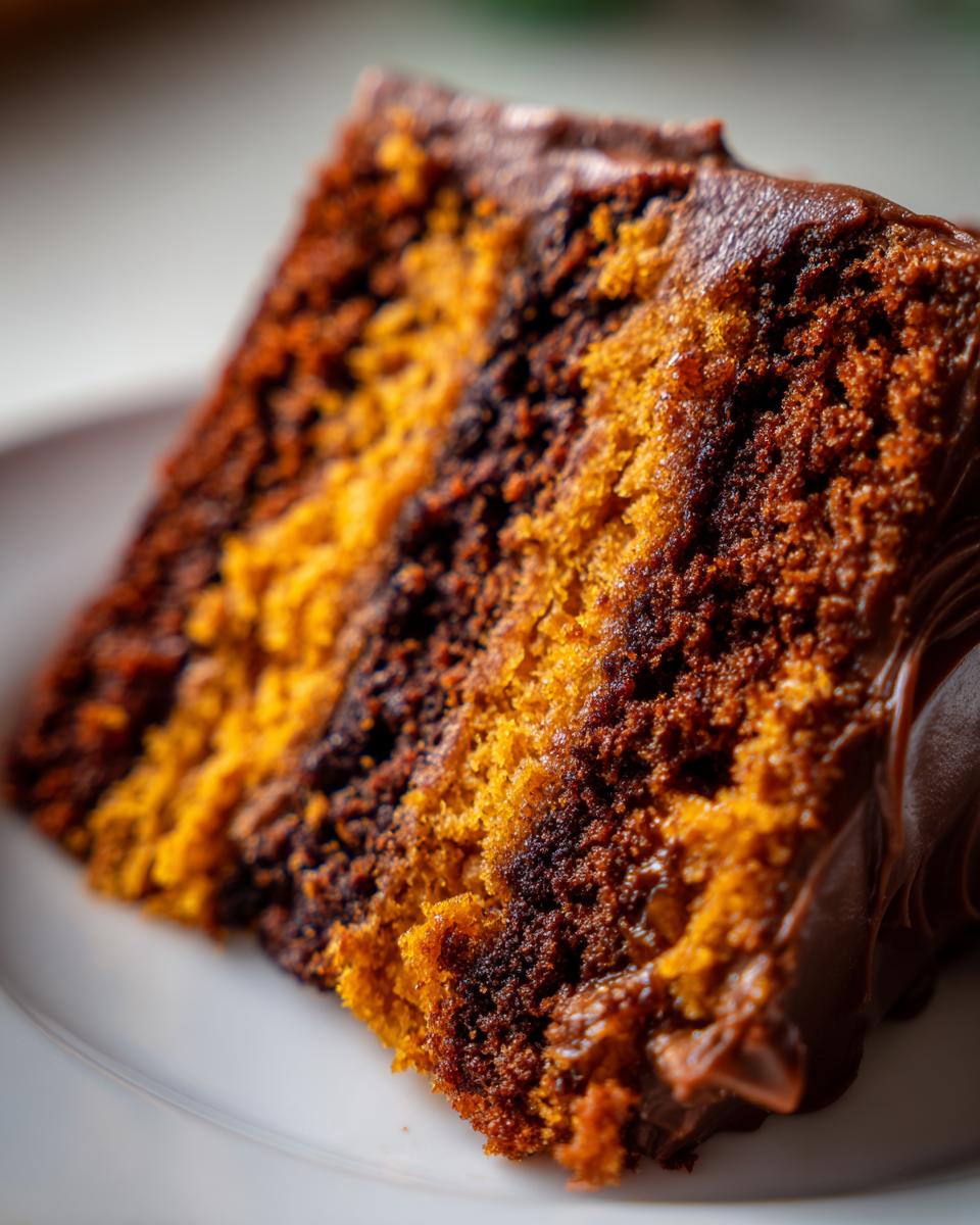 Pumpkin and Devil’s Food Layer Cake - detail 1