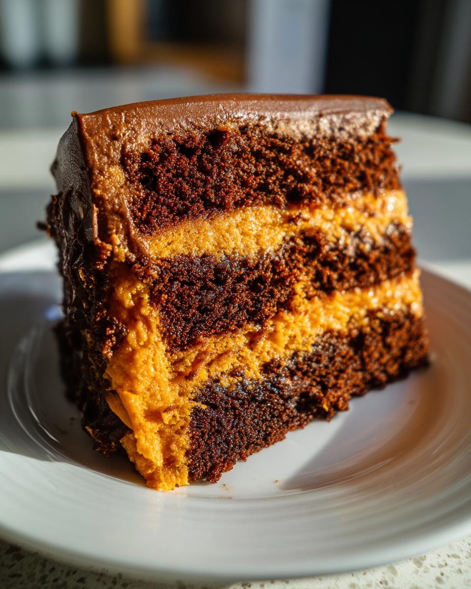 Pumpkin and Devil’s Food Layer Cake - detail 2