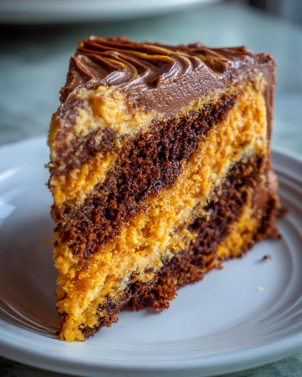 Pumpkin and Devil’s Food Layer Cake - detail 3