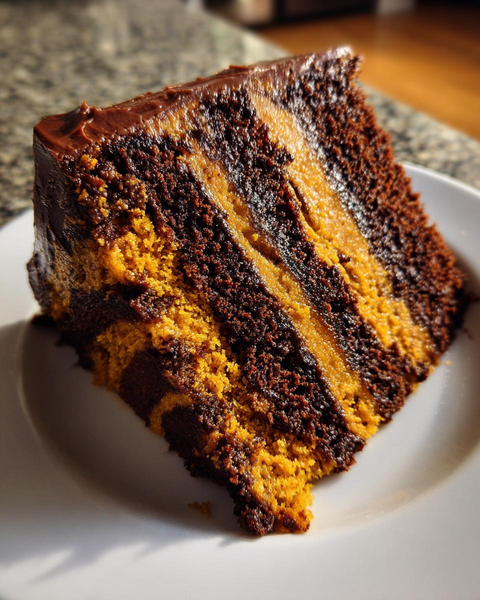 Pumpkin and Devil’s Food Layer Cake - detail 4