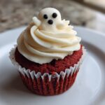 Spooky Red Velvet Ghost Cupcakes in 45 Minutes Flat 8 Red Velvet Ghost Cupcakes