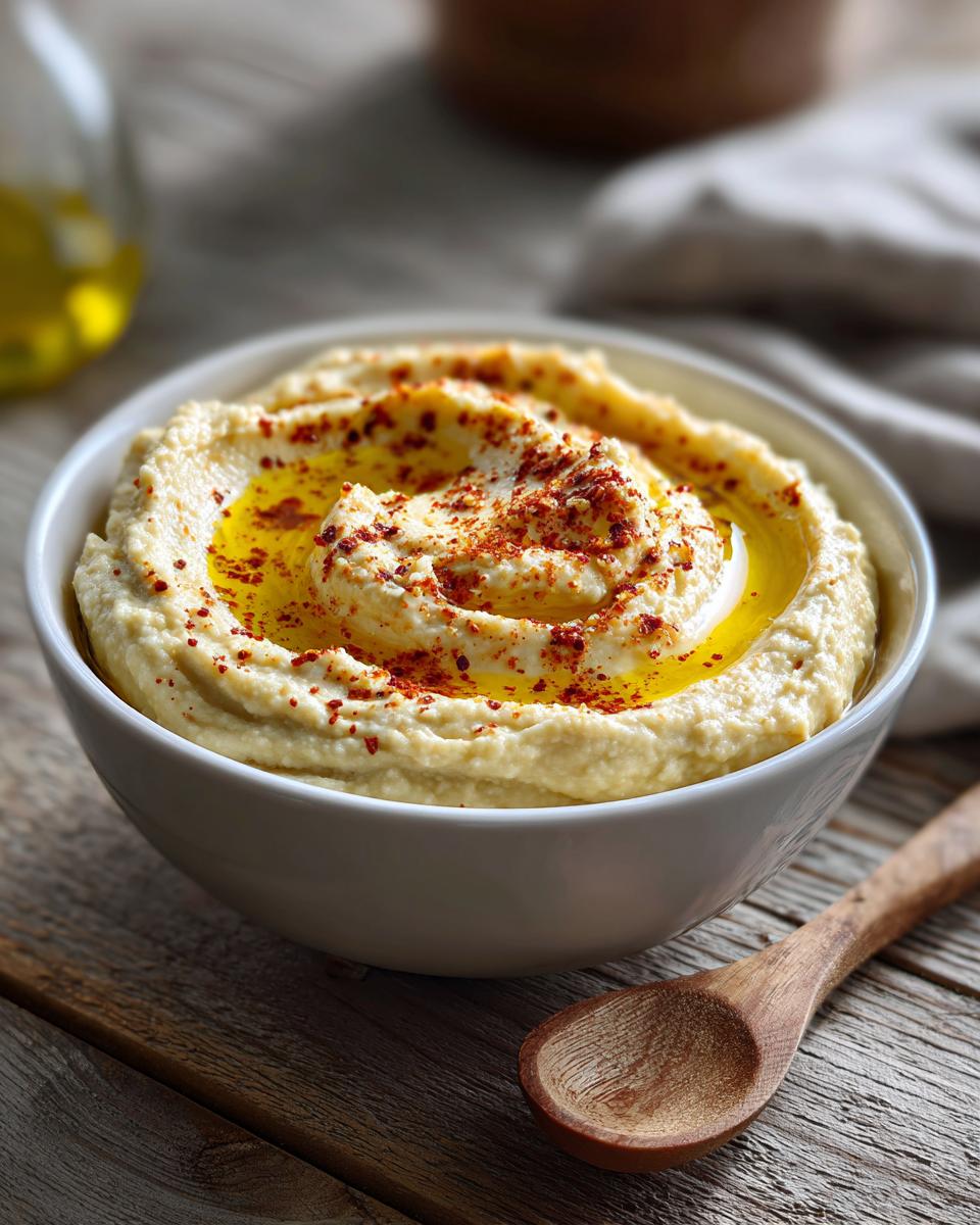 Irresistible Roasted Garlic Hummus Recipe in 5 Steps 6 Roasted Garlic Hummus - detail 2