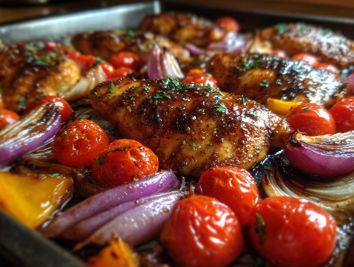 Sheet Pan Balsamic Chicken