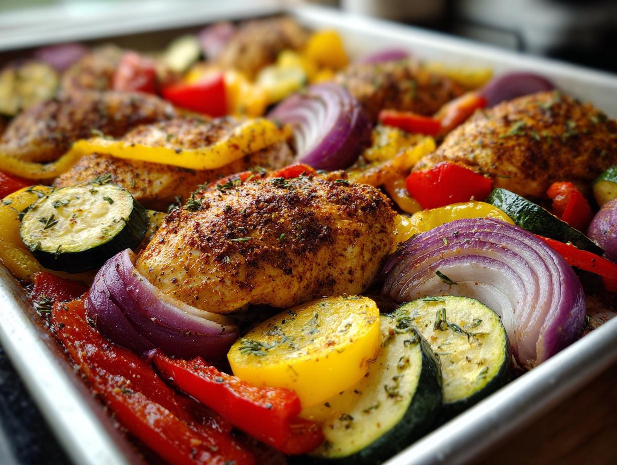 Sheet Pan Cajun Chicken