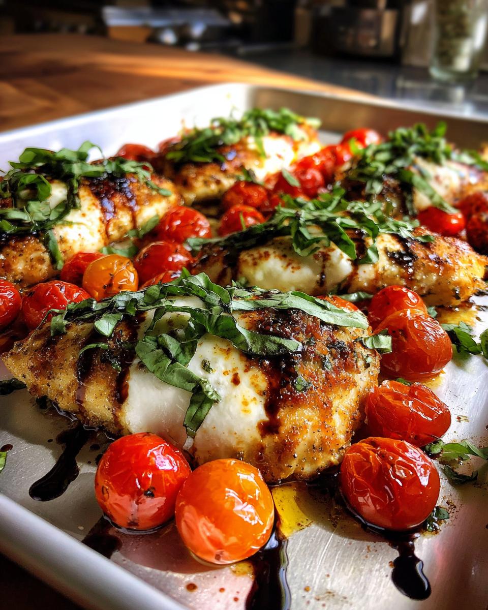 Irresistible Sheet Pan Caprese Chicken in 30 Minutes 8 Sheet Pan Caprese Chicken - detail 3