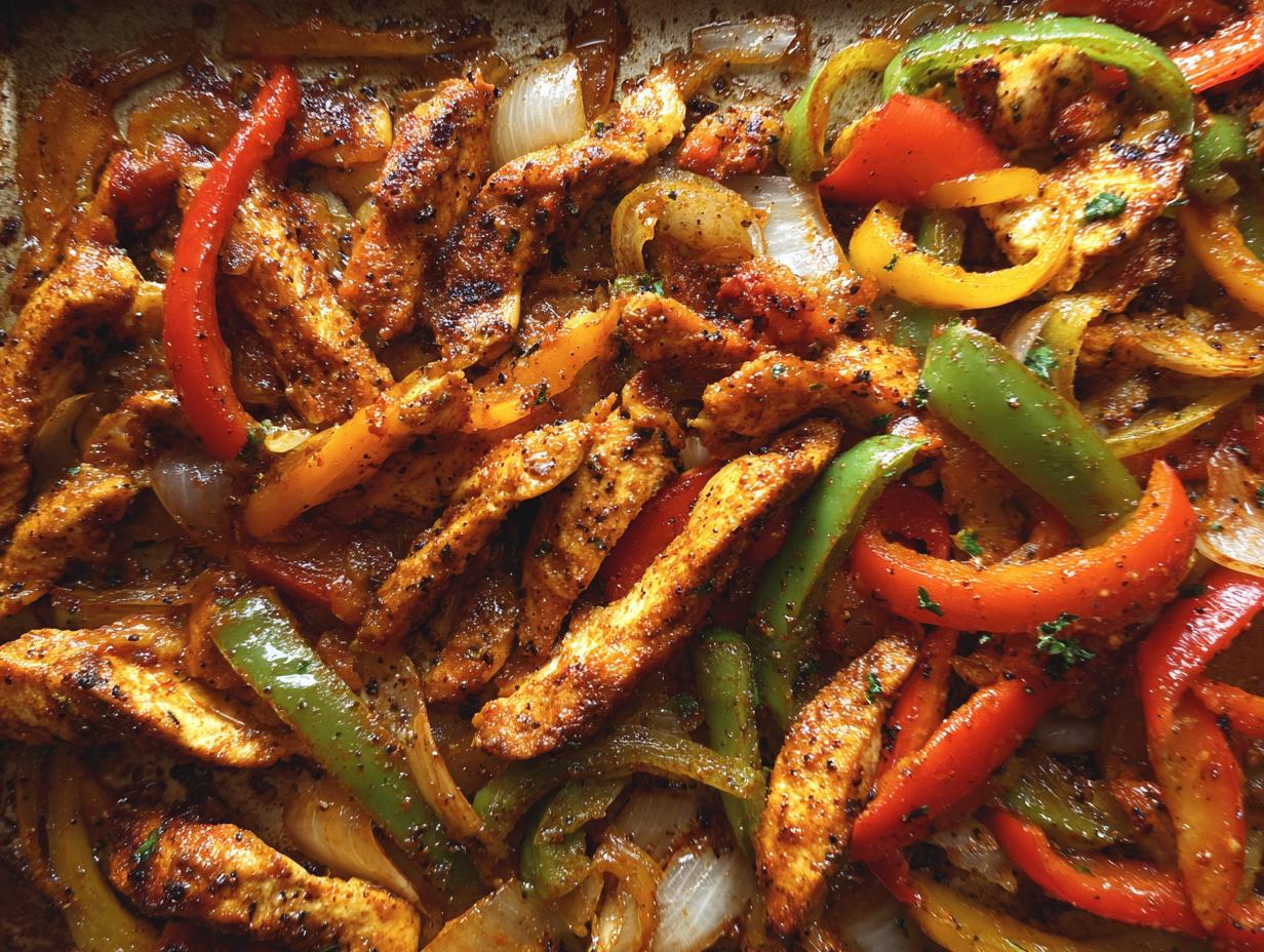 Sheet Pan Chicken Fajitas