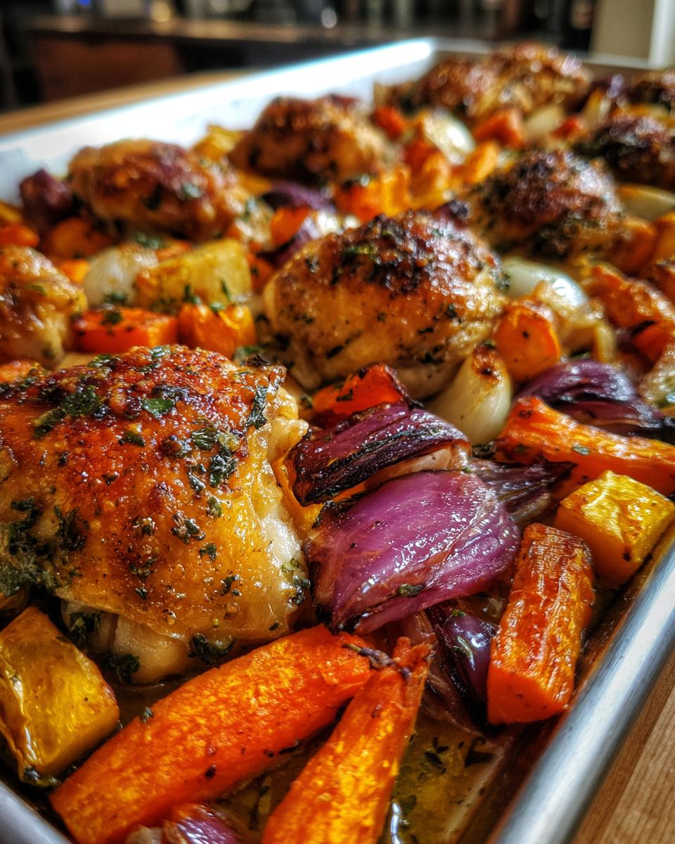 Sheet Pan Chicken with Root Vegetables - detail 1