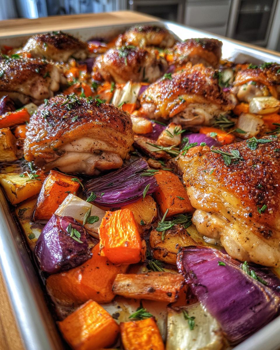 Sheet Pan Chicken with Root Vegetables - detail 2