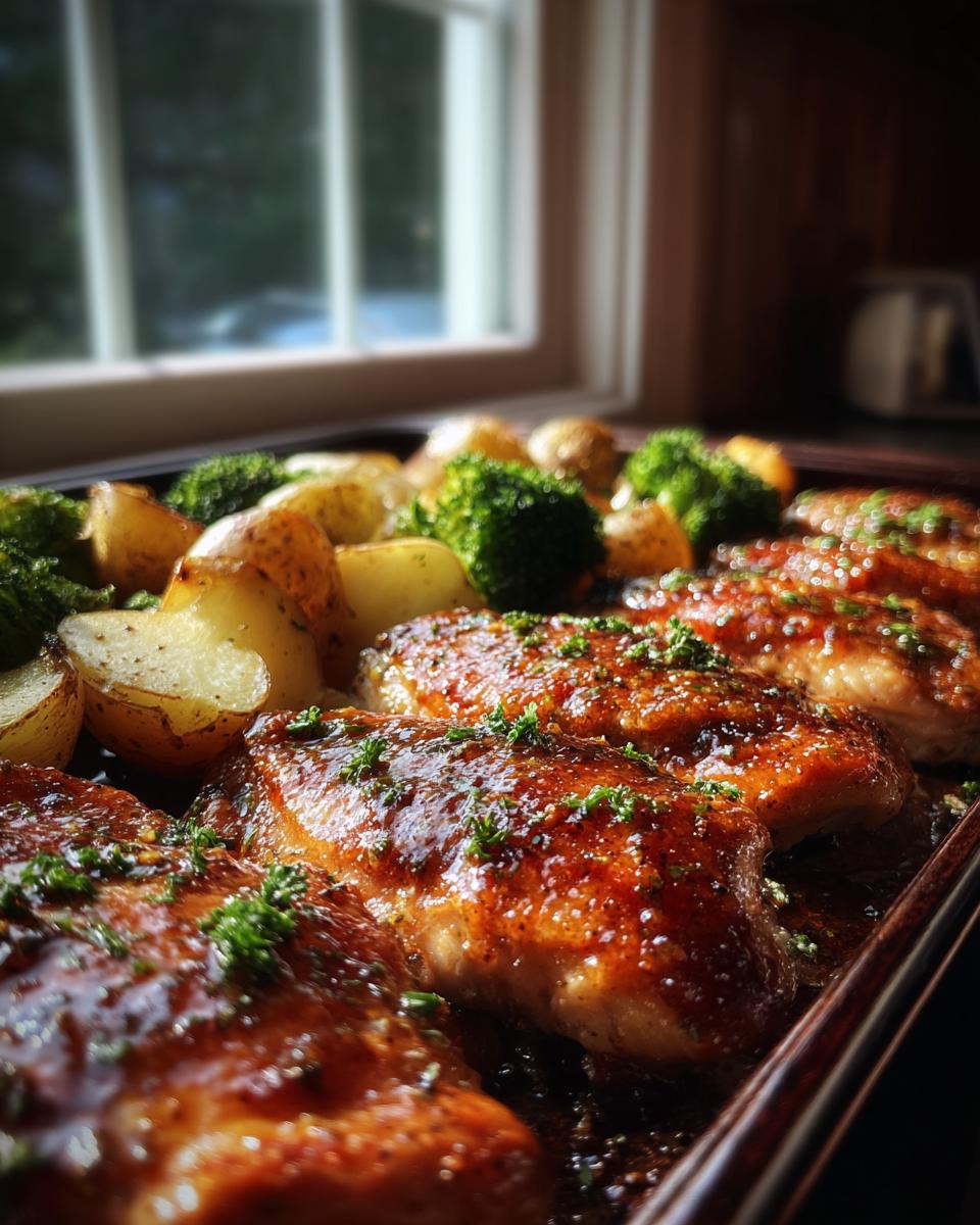 30-Minute Sheet Pan Honey Mustard Chicken - Effortless Perfection 6 Sheet Pan Honey Mustard Chicken - detail 1