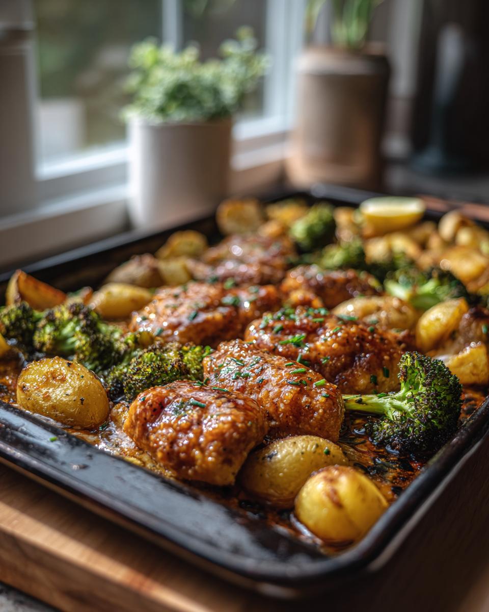 30-Minute Sheet Pan Honey Mustard Chicken - Effortless Perfection 8 Sheet Pan Honey Mustard Chicken - detail 3