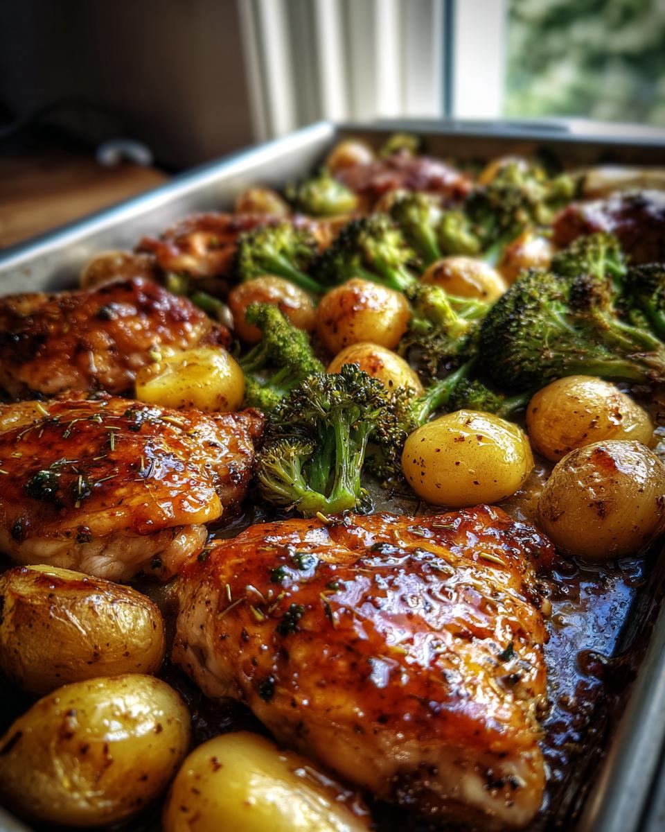 30-Minute Sheet Pan Honey Mustard Chicken - Effortless Perfection 9 Sheet Pan Honey Mustard Chicken - detail 4