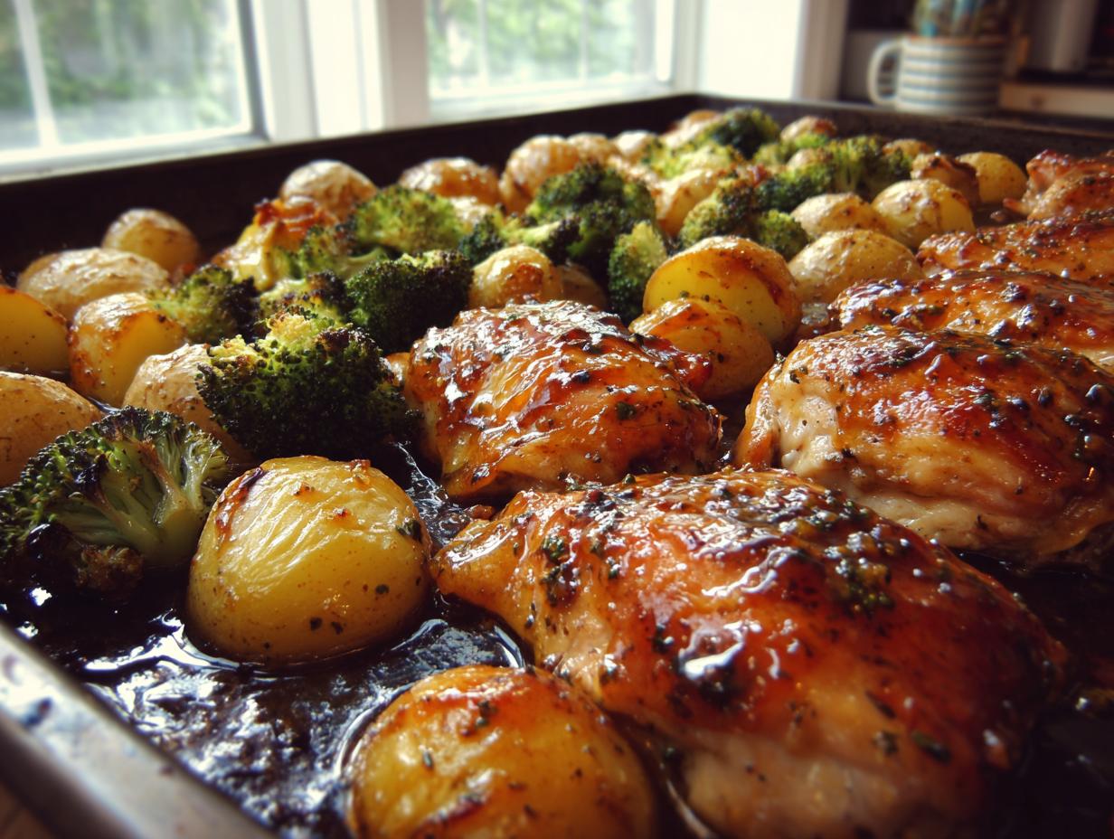 Sheet Pan Honey Mustard Chicken