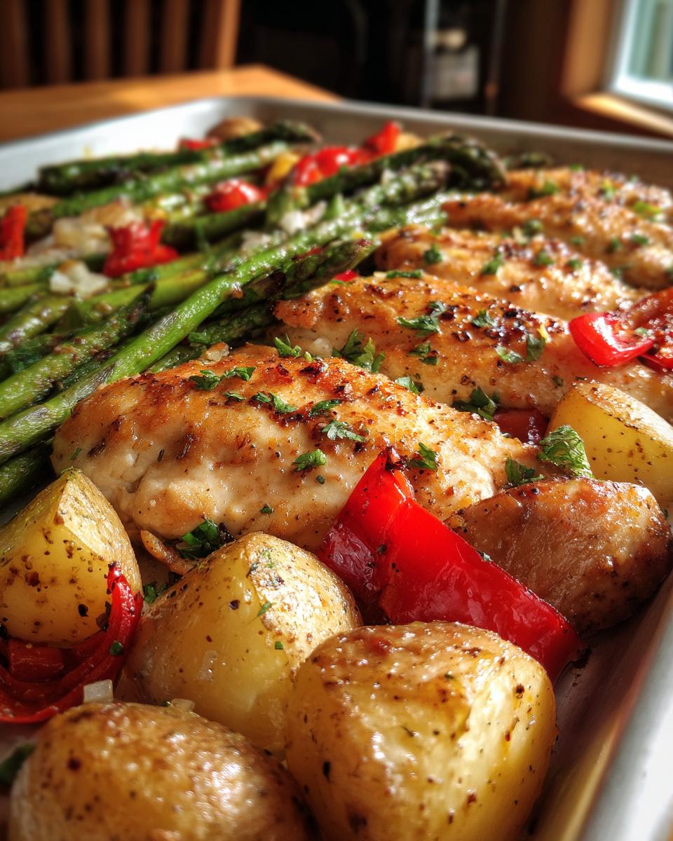 25-Minute Sheet Pan Lemon Garlic Chicken - Effortless Perfection 3 Sheet Pan Lemon Garlic Chicken - detail 1