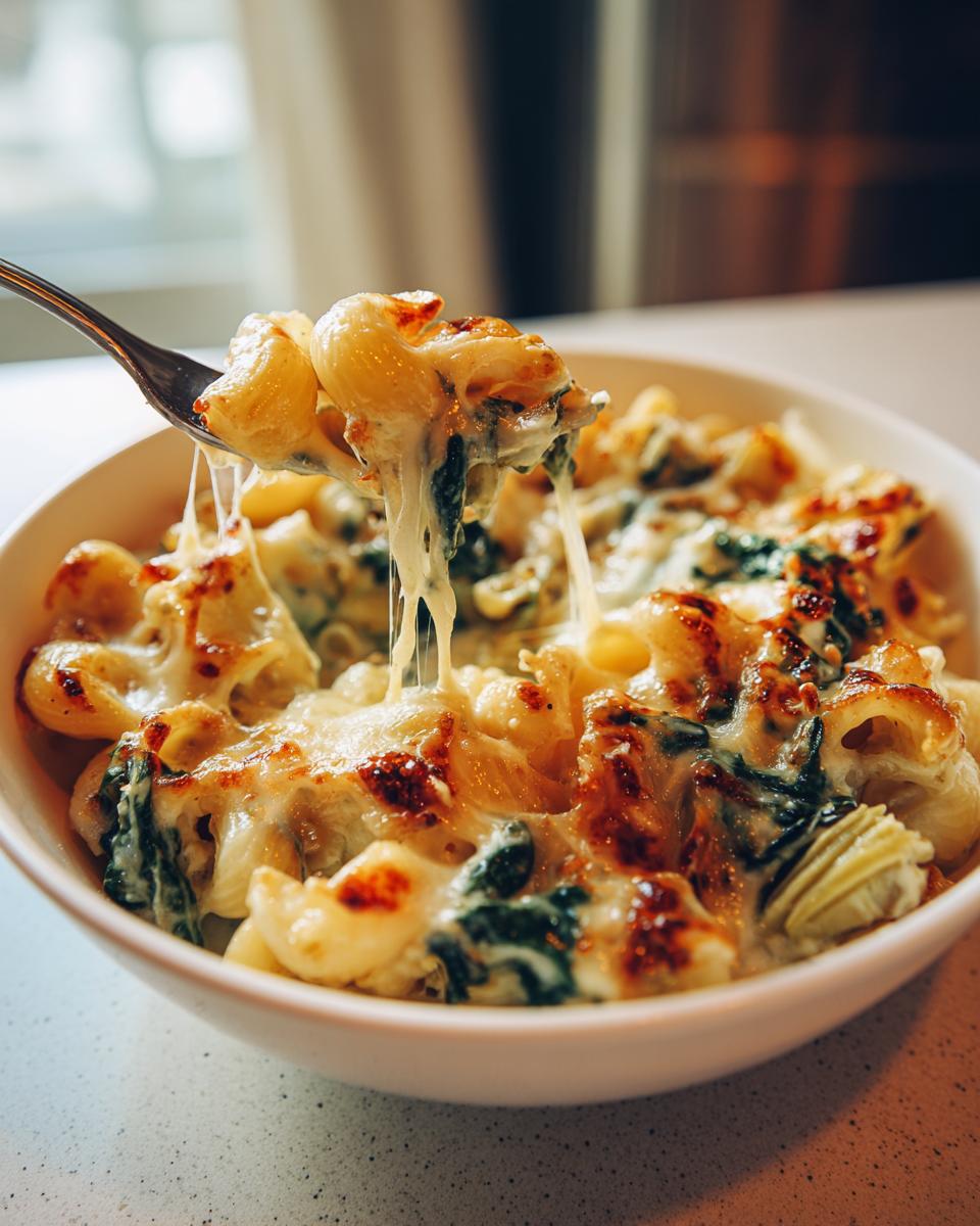 30-Minute Spinach Artichoke Mac and Cheese: Ultimate Comfort Bliss 6 Spinach Artichoke Mac and Cheese - detail 1