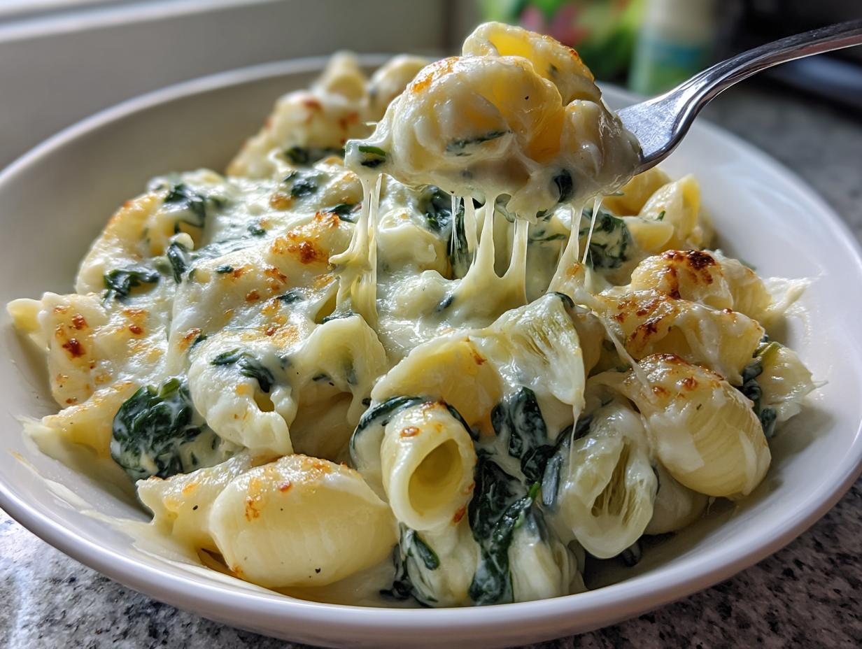 Spinach Artichoke Mac and Cheese