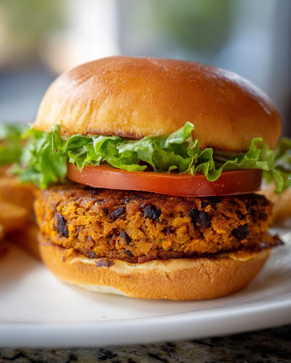 Mind-Blowing Sweet Potato and Black Bean Burgers in 3 Steps 6 Sweet Potato and Black Bean Burgers - detail 1
