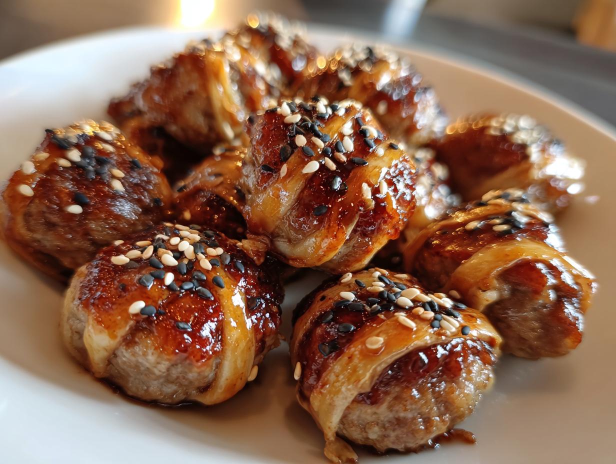 Teriyaki Mummy Meatballs