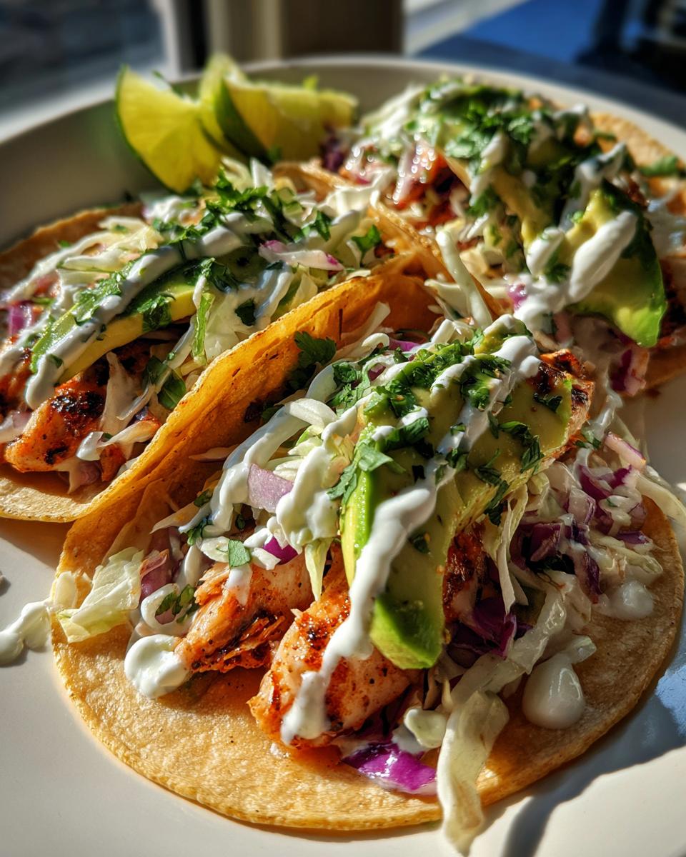 Tilapia Cilantro-Lime Fish Tacos - detail 2