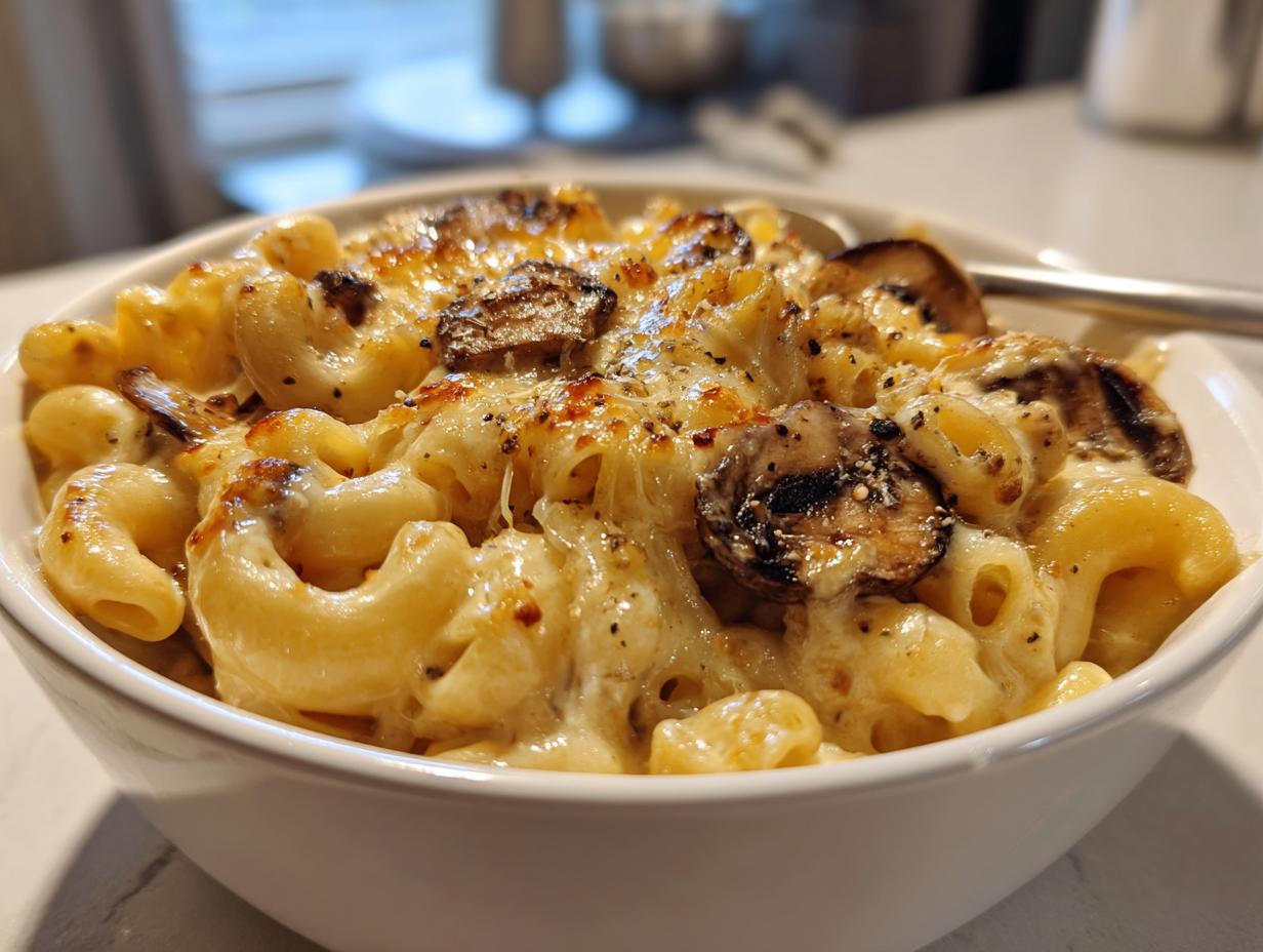 Truffle Mushroom Mac and Cheese