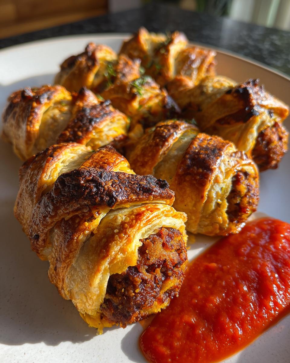 Vegan Lentil Mummy Meatballs - detail 2