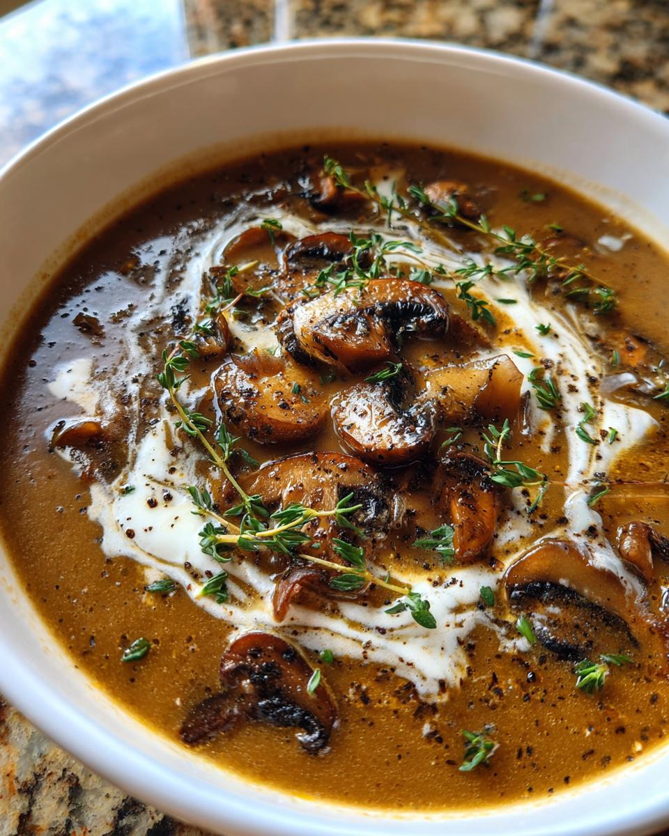 Wild Mushroom Soup - detail 1