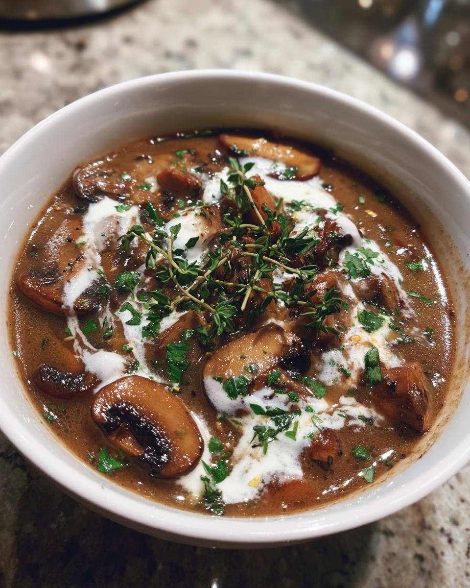 Wild Mushroom Soup - detail 2