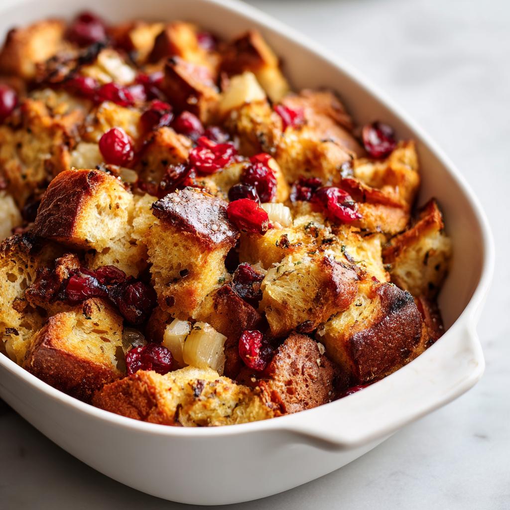 Irresistible Apple and Cranberry Stuffing in 3 Easy Steps 6 Apple and Cranberry Stuffing - detail 2