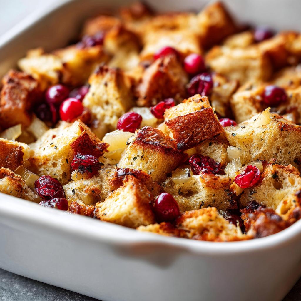 Irresistible Apple and Cranberry Stuffing in 3 Easy Steps 7 Apple and Cranberry Stuffing - detail 3