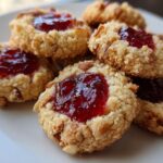 Cranberry Almond Thumbprint Cookies