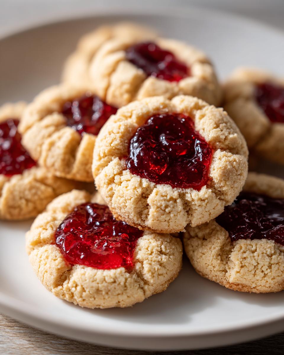 Cranberry Almond Thumbprint Cookies - detail 2