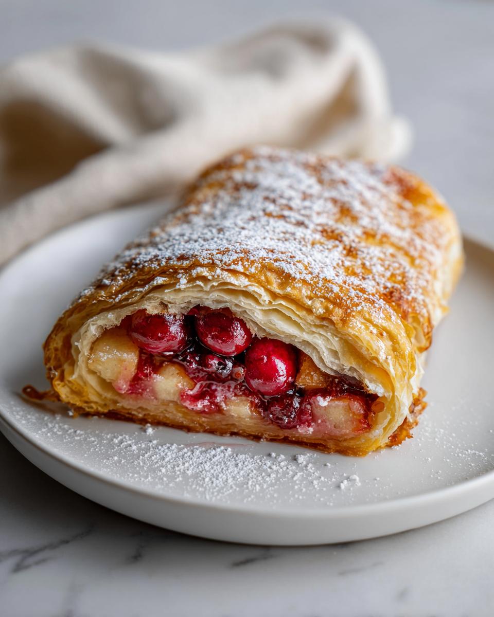 Irresistible 30-Minute Cranberry Apple Strudel Magic 8 Cranberry Apple Strudel - detail 3