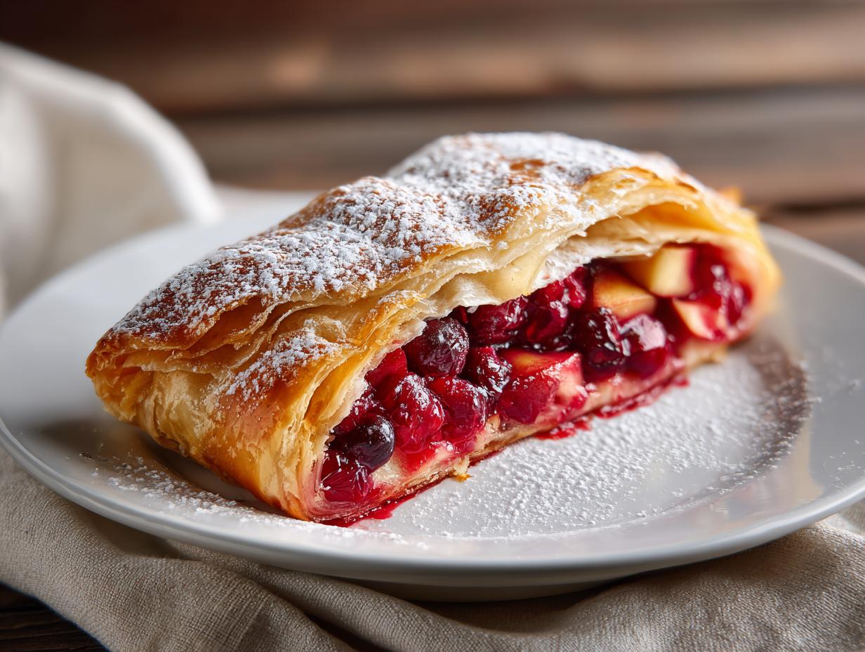Cranberry Apple Strudel
