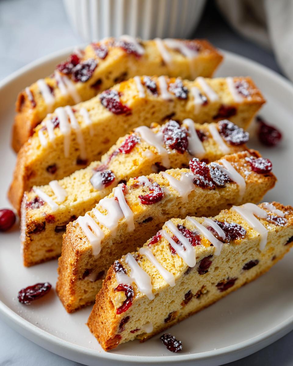 15-Minute Cranberry Biscotti with Orange Glaze You'll Adore 8 Cranberry Biscotti with Orange Glaze - detail 3