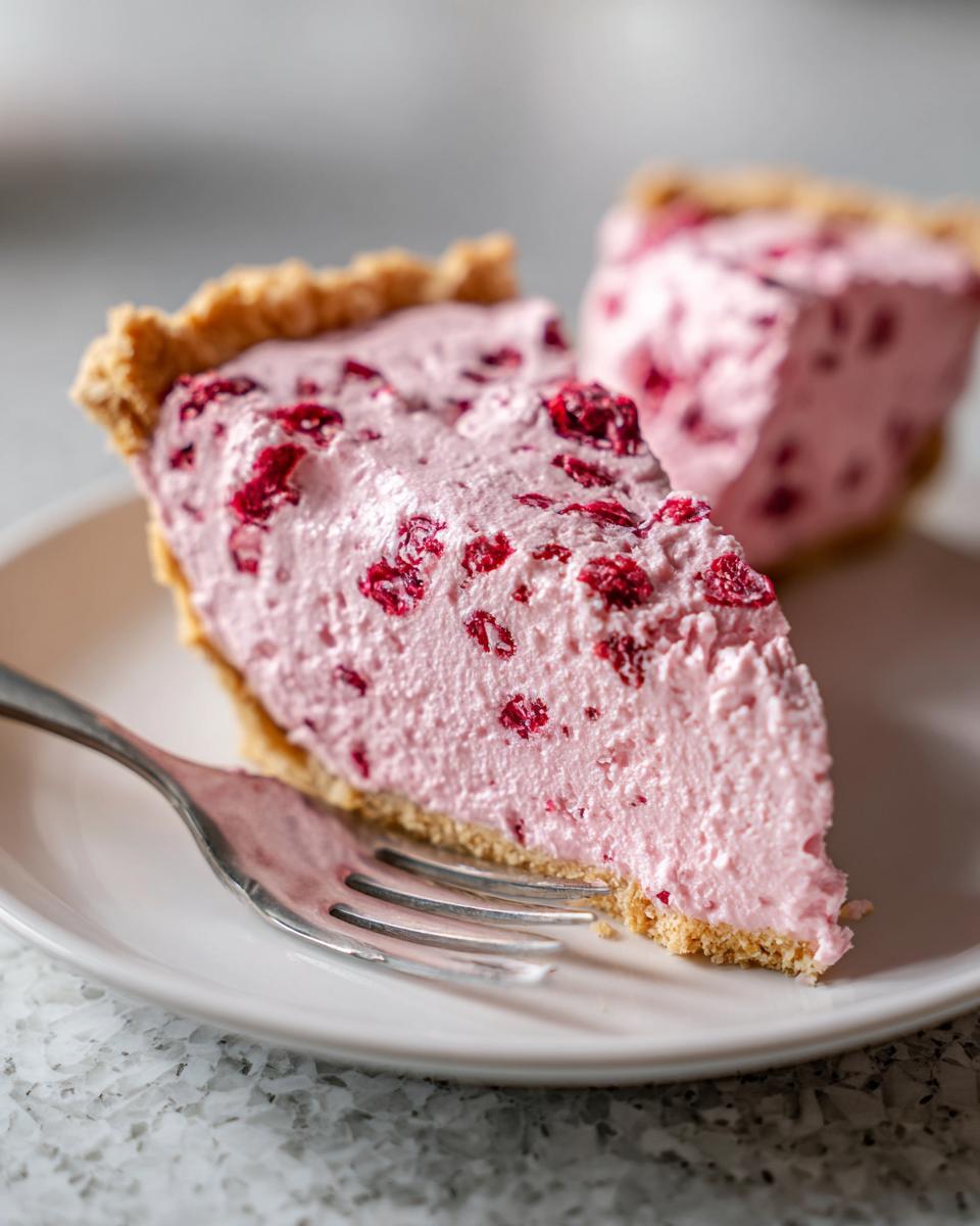 Cranberry Chiffon Pie - detail 2