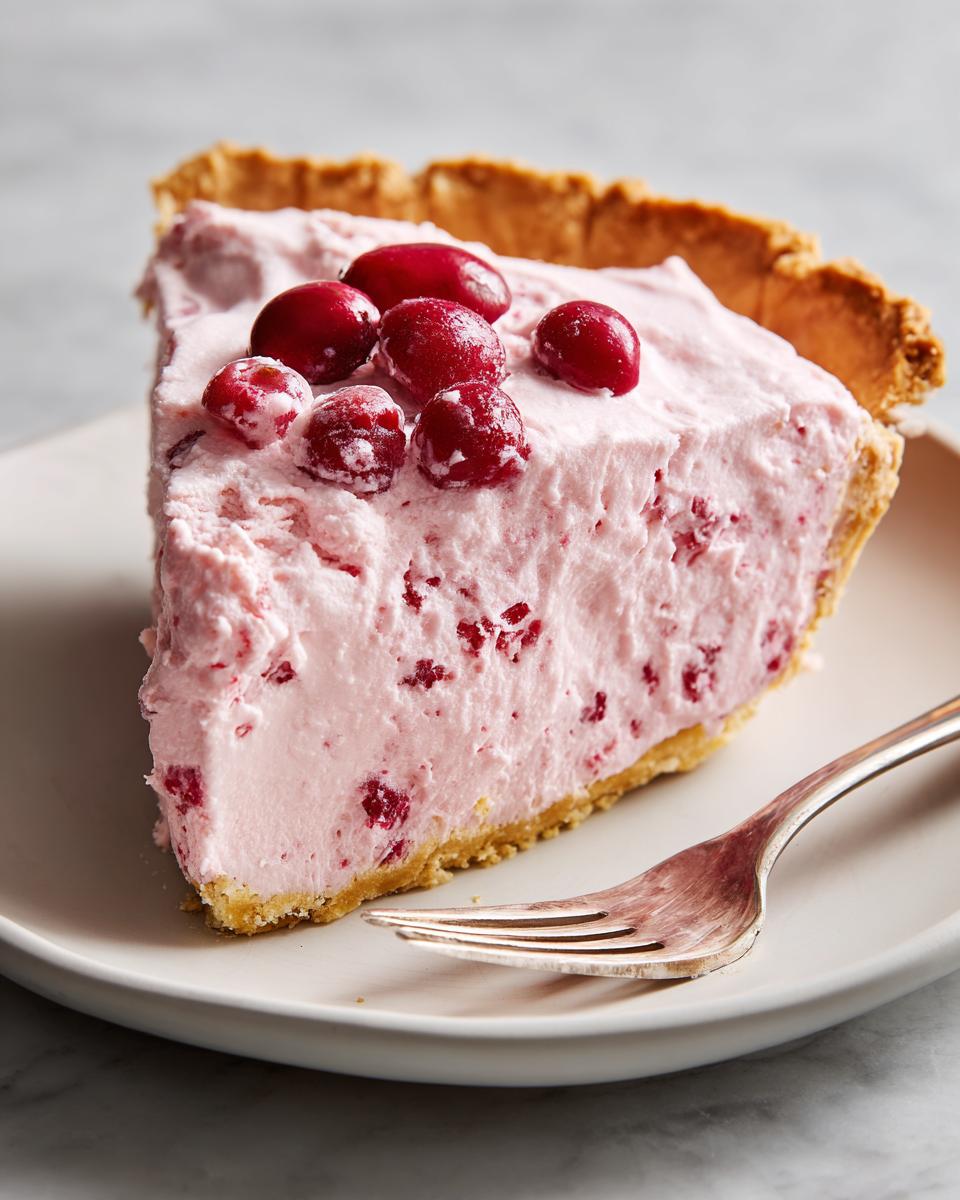 Cranberry Chiffon Pie - detail 4