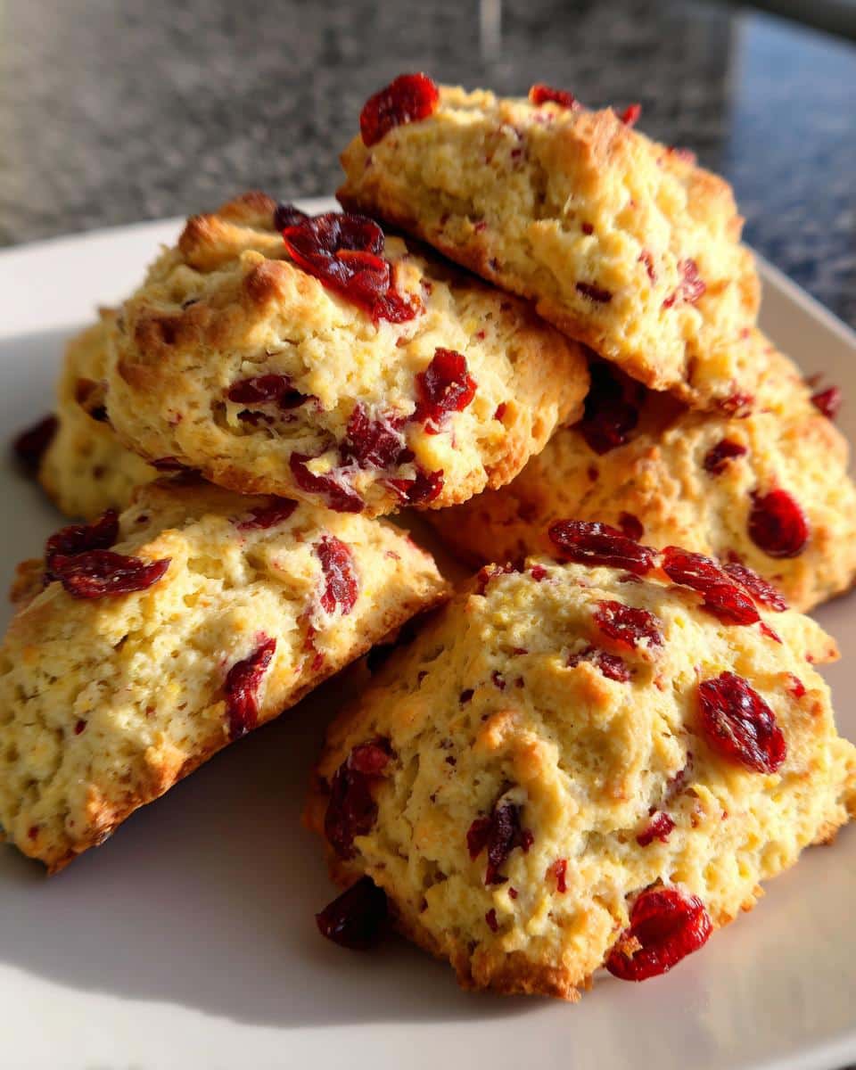 Cranberry Cornmeal Scones - detail 1