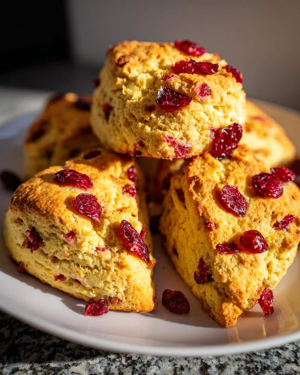Cranberry Cornmeal Scones - detail 2