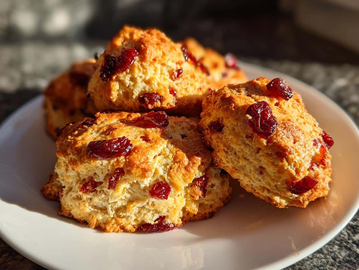 Cranberry Cornmeal Scones