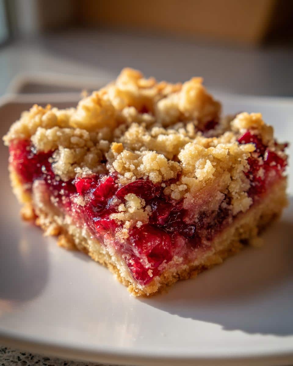 Cranberry Crumb Bars - detail 1